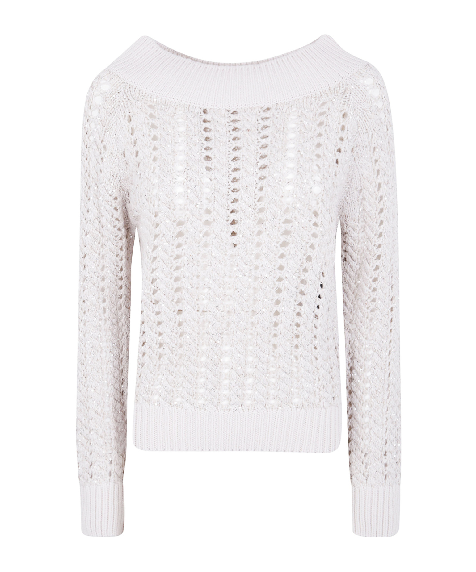 D Exterior Open-knit Sweater In Multi