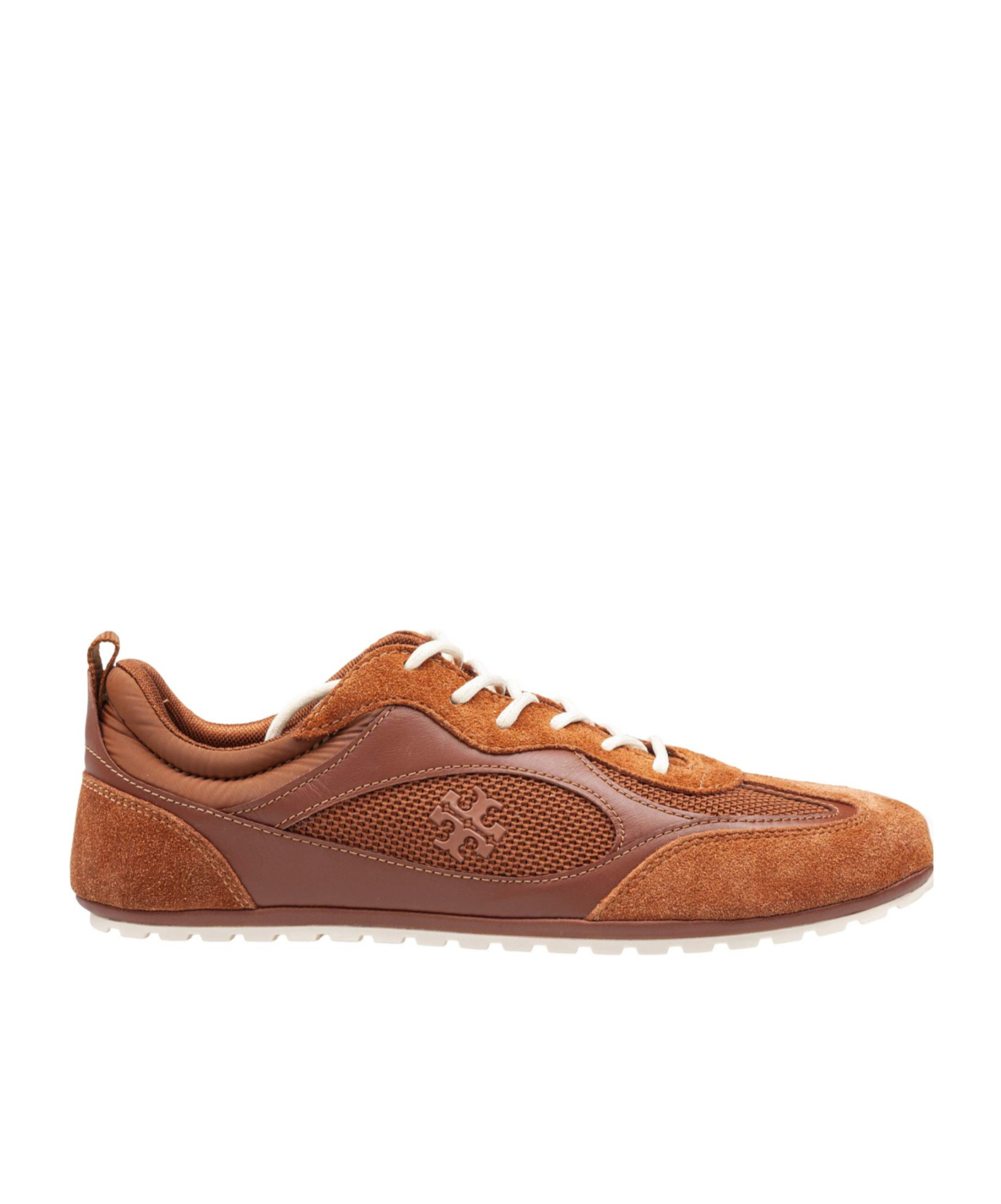 Tory Burch Leather Mesh Panel Trainers In Multi