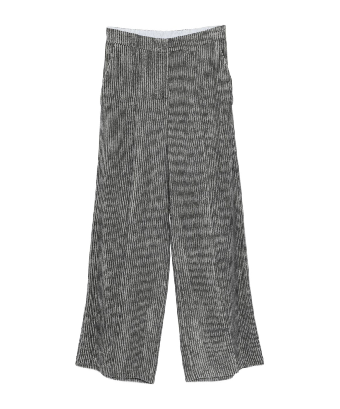Alysi Wide-leg Casual Pants In Gray