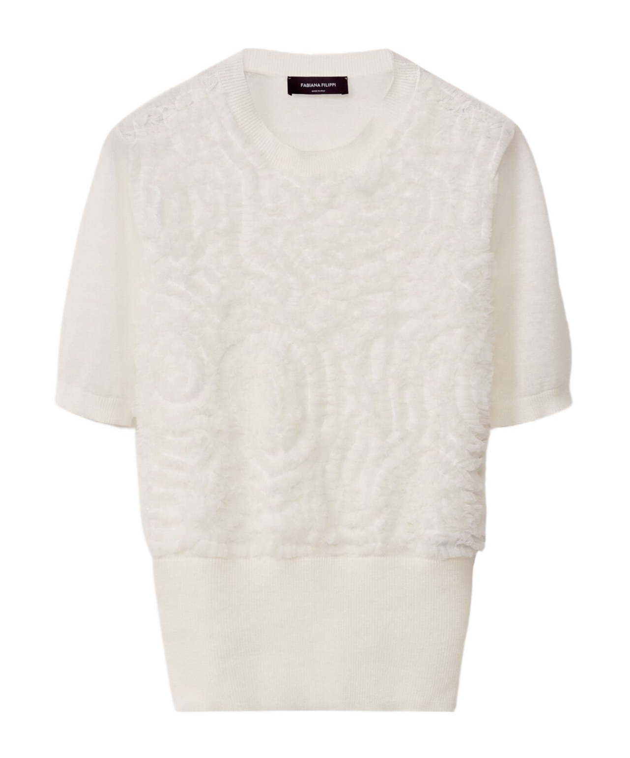 FABIANA FILIPPI RUFFLE-DETAIL TOP