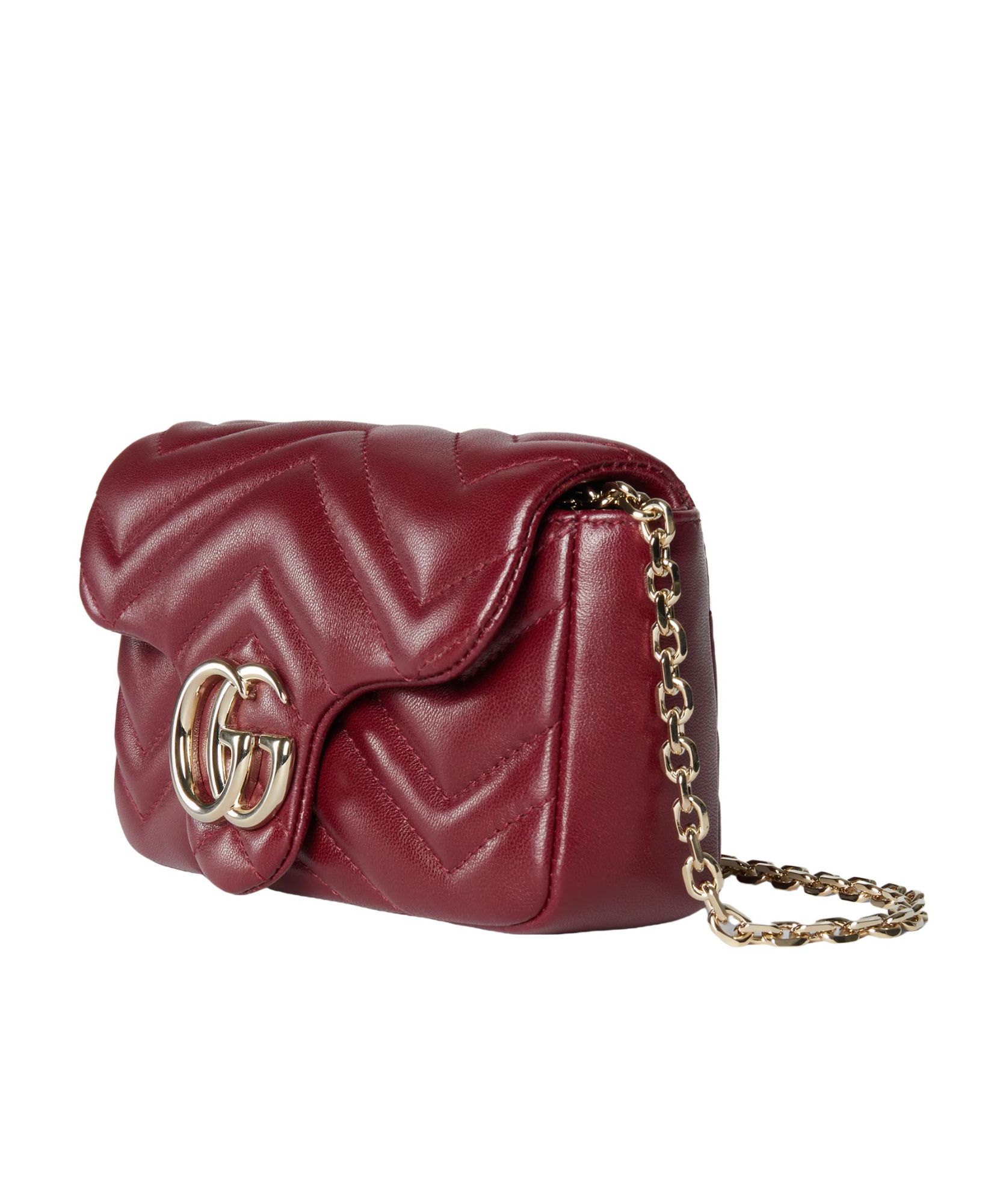 Gucci Gg Marmont Mini Shoulder Bag In Burgundy