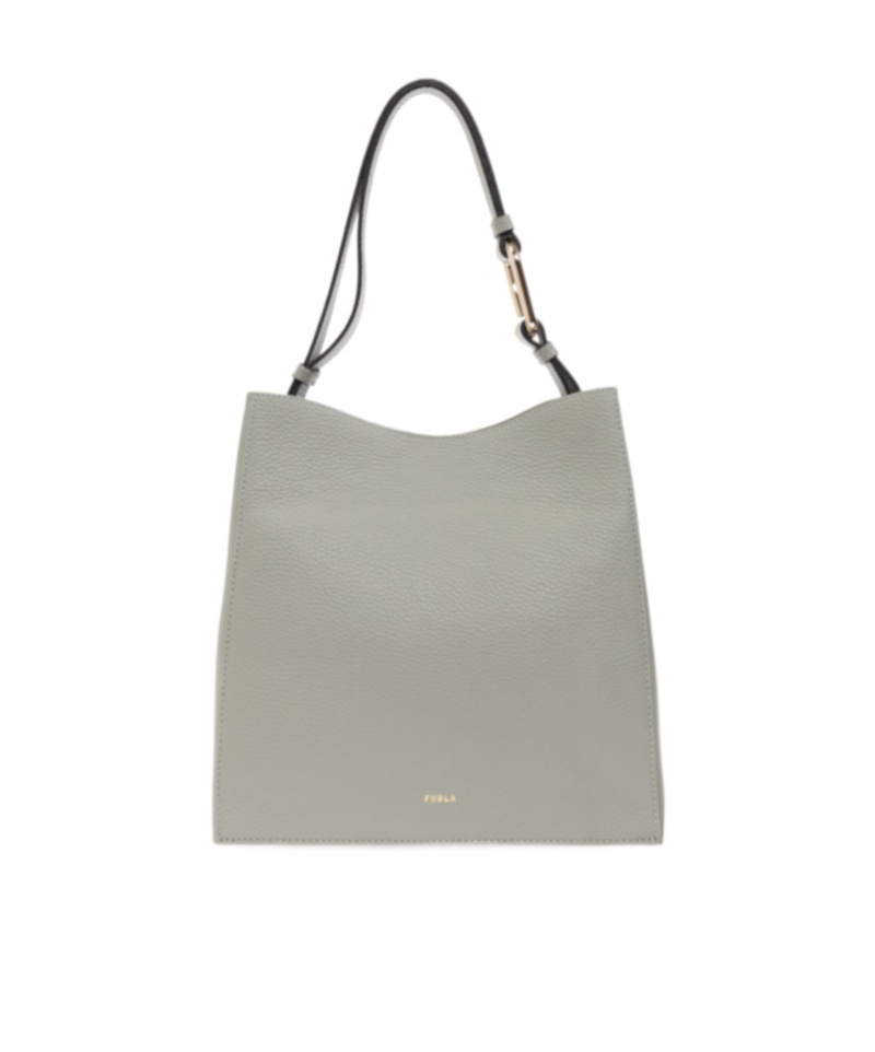 Furla Nuvola Small Shoulder Bag In Gray