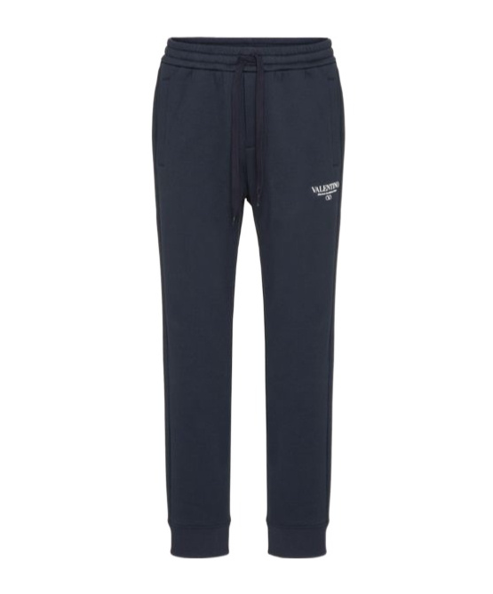 Valentino Logo-print Drawstring Track Pants In Black