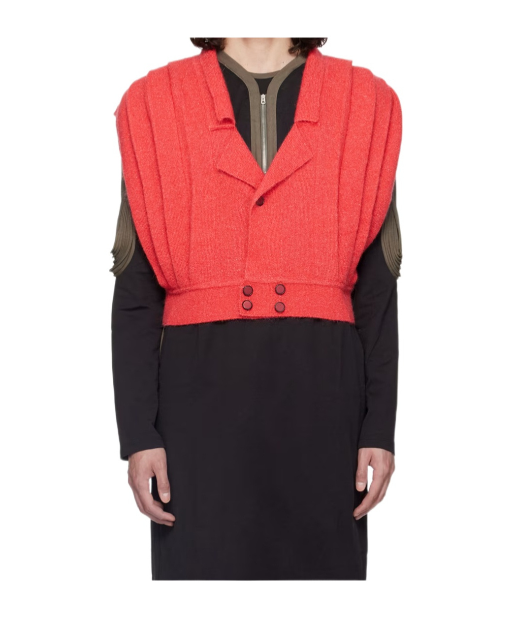 Kiko Kostadinov Pink Orson Cardigan In Pink