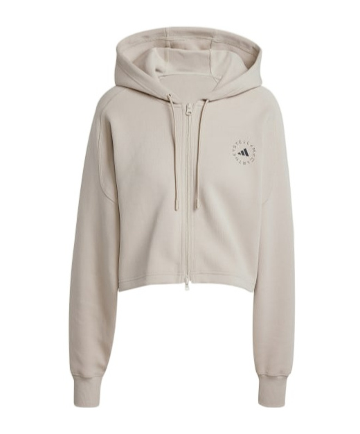 Adidas By Stella Mccartney Sports Short Hoodie In Nude