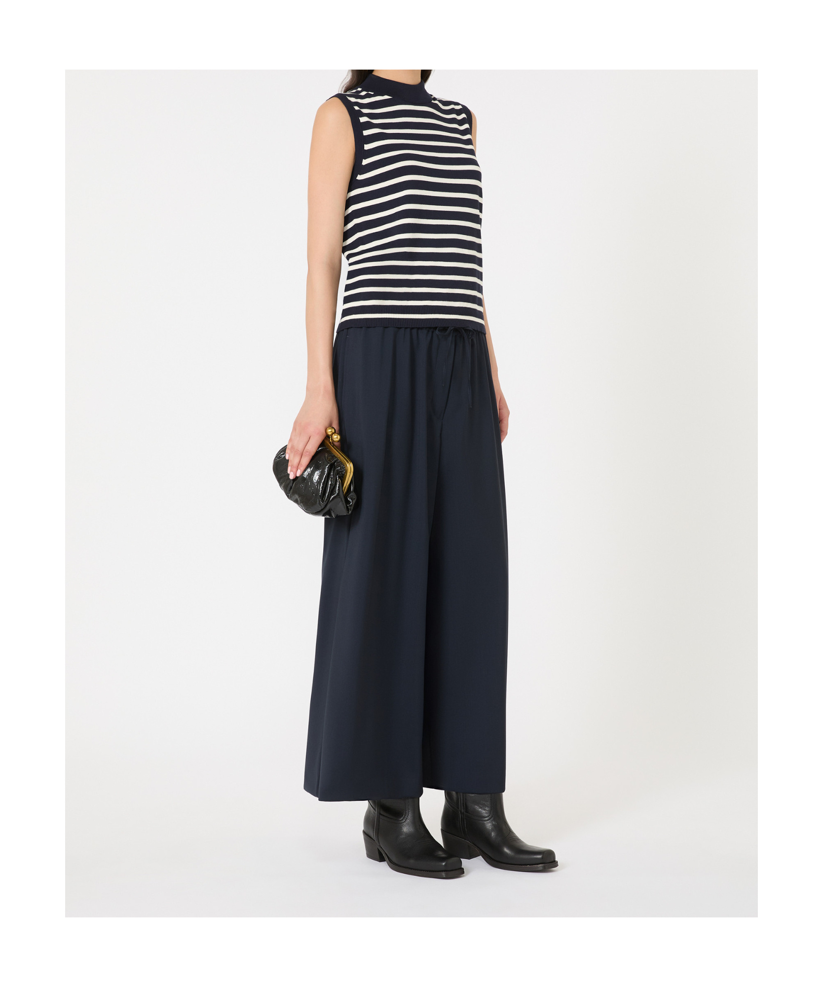 Weekend Max Mara Relaxed-fit Wool Yarn Trousers