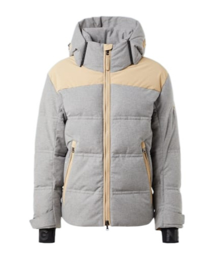 Bogner Wali Hooded Down Ski Jacket In Gray