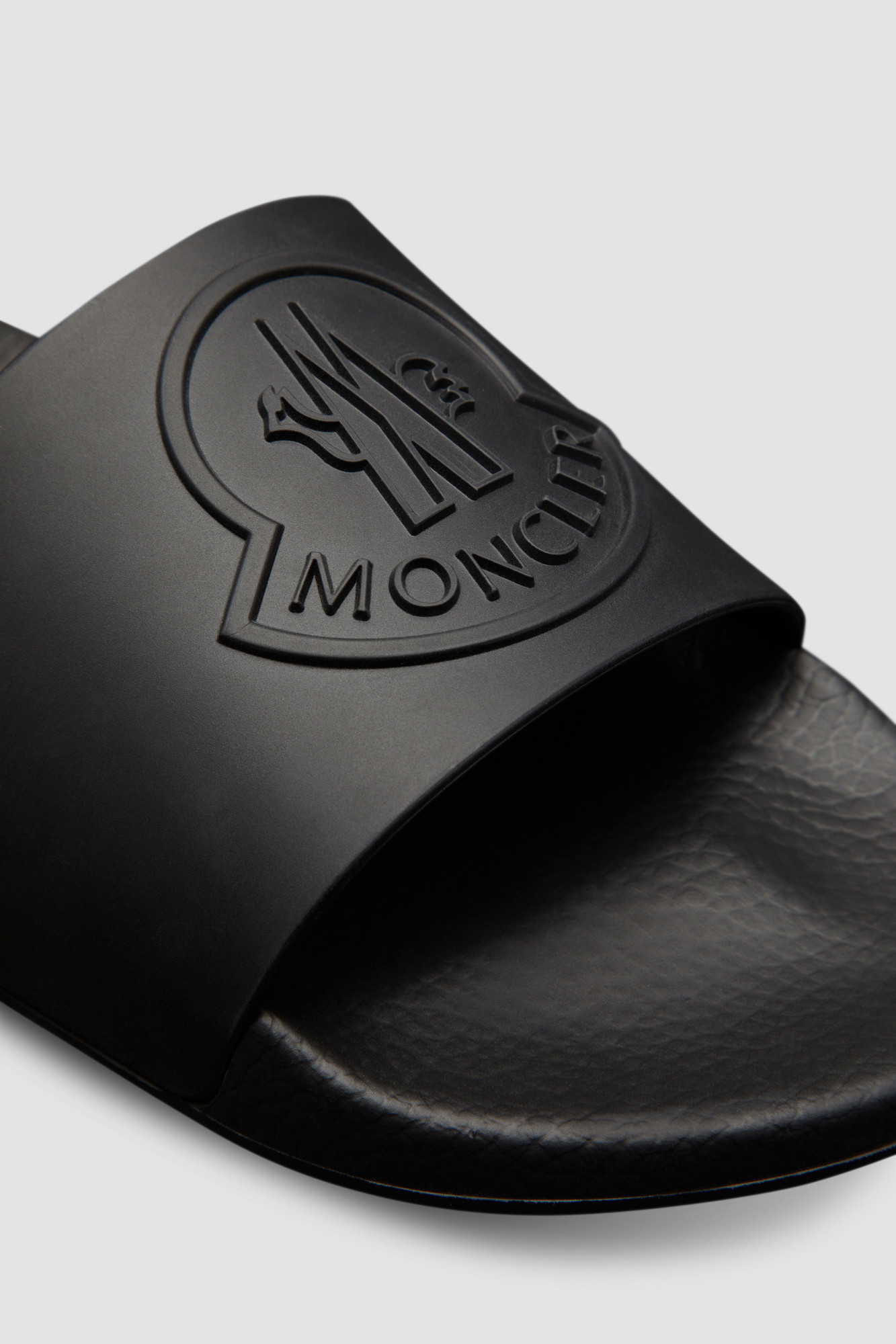 Moncler Basile Flat Slippers In Black