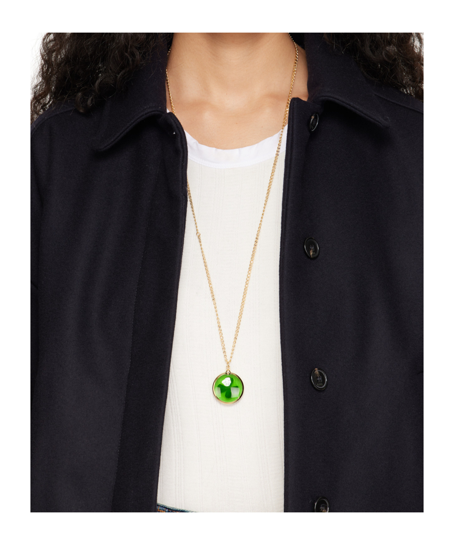 Apc Gold Anastasia Barbieri Edition Fortuna Necklace In Yellow