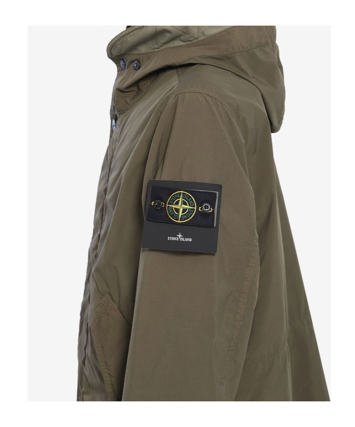 Stone Island Long Sleeve Casual Jacket In Military Green