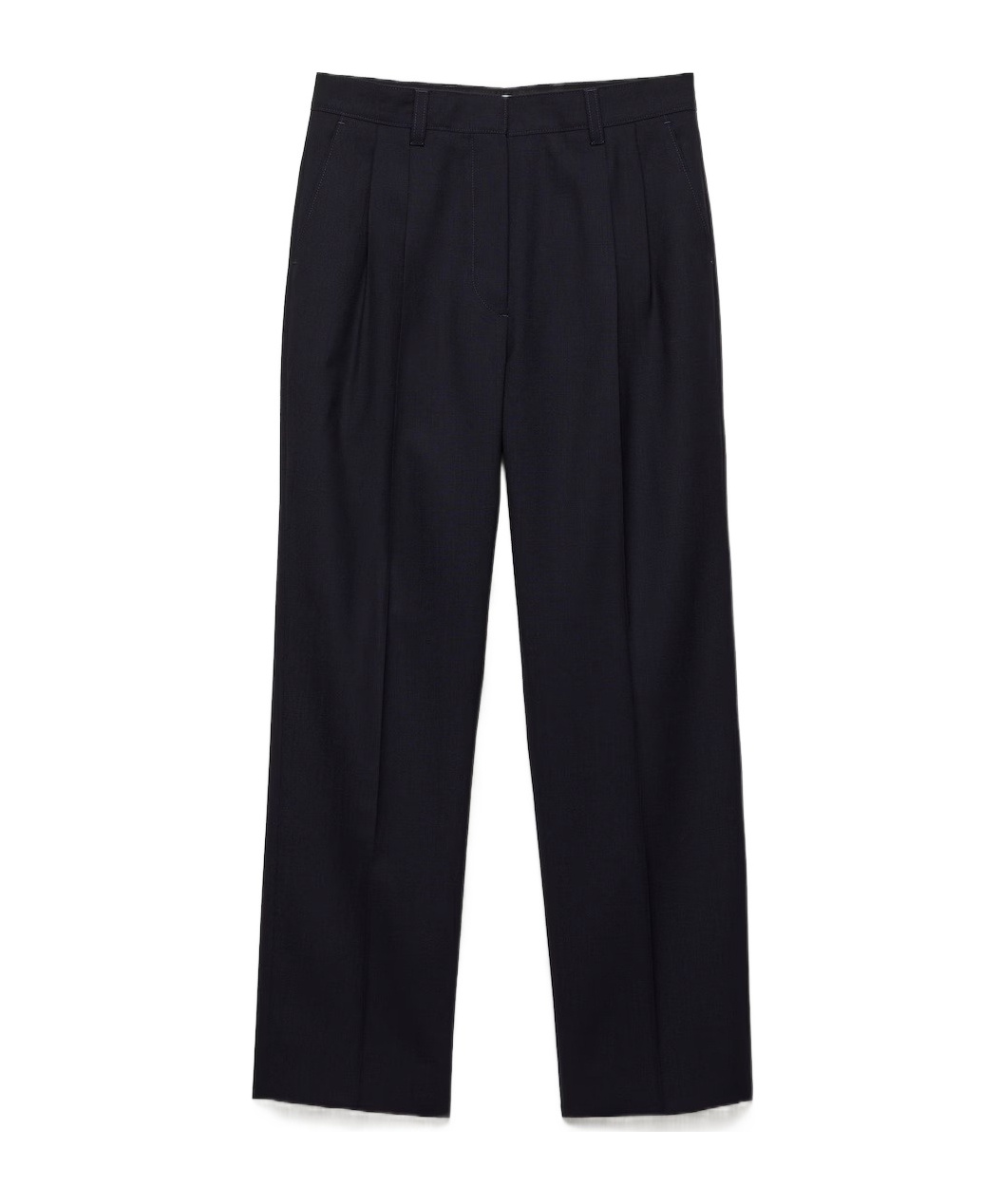 Prada Belt Loop Casual Pants In Blue