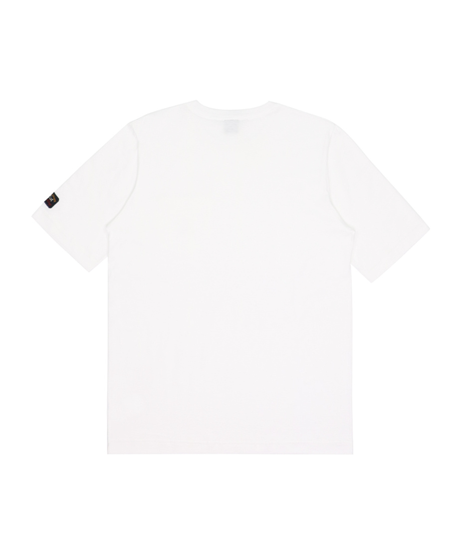 Shop Paul & Shark Logo Round-neck T-shirt In White