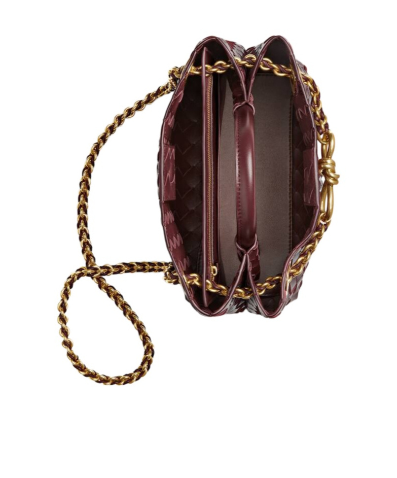 Bottega Veneta Small Andiamo Chain In Brown