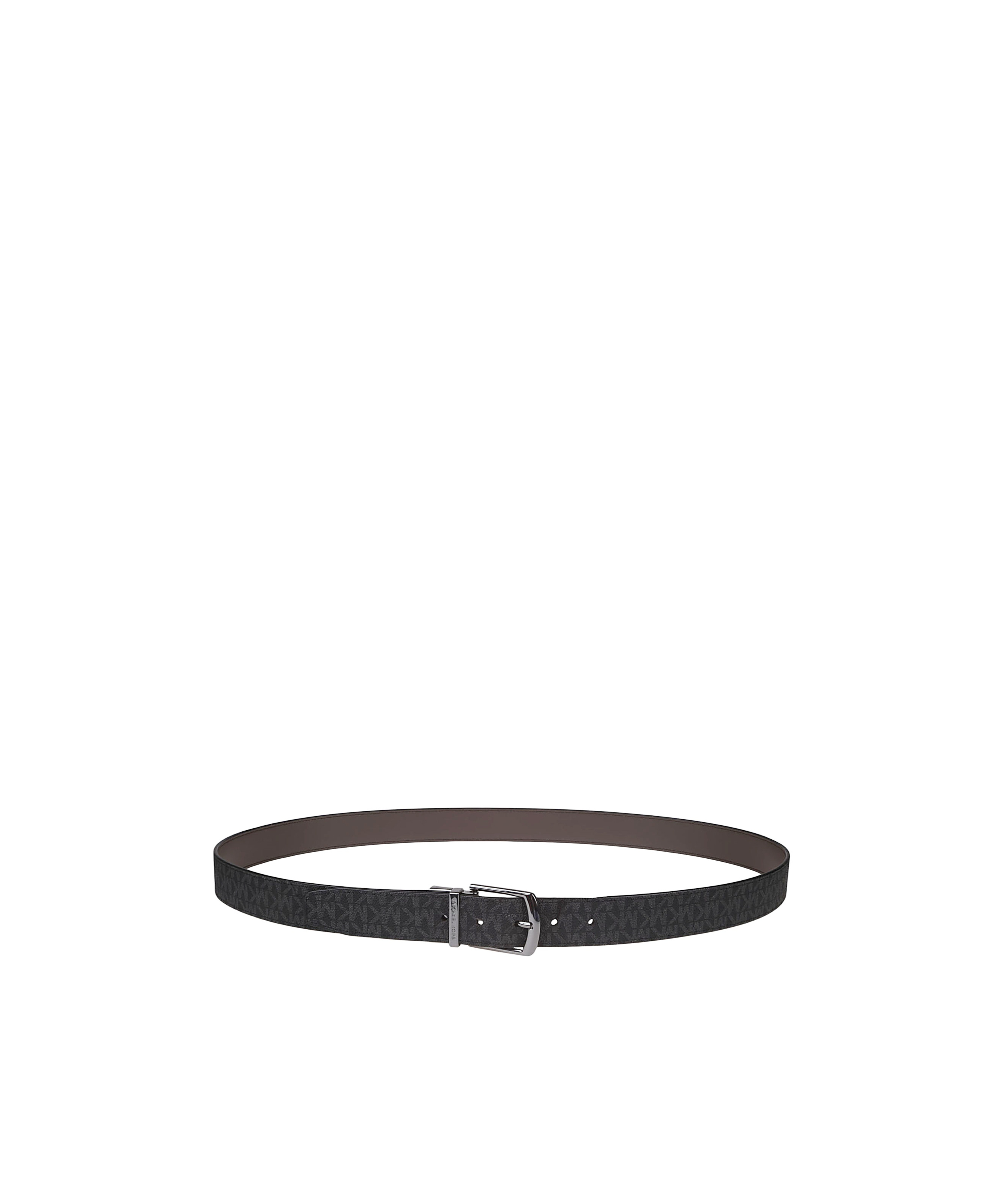 Michael Kors Reversible Signature Logo Belt In Black