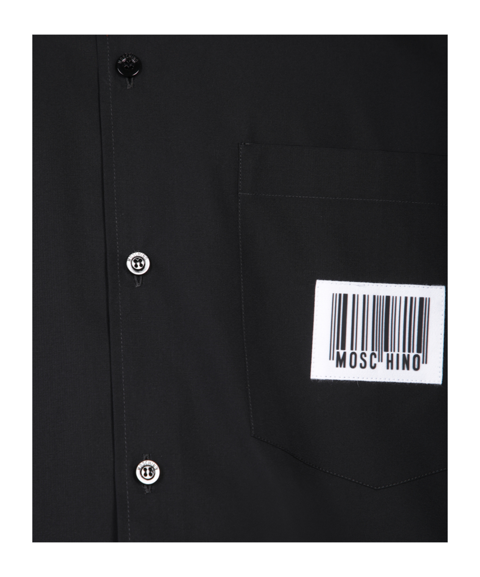 Moschino Short-sleeved Shirt In Black