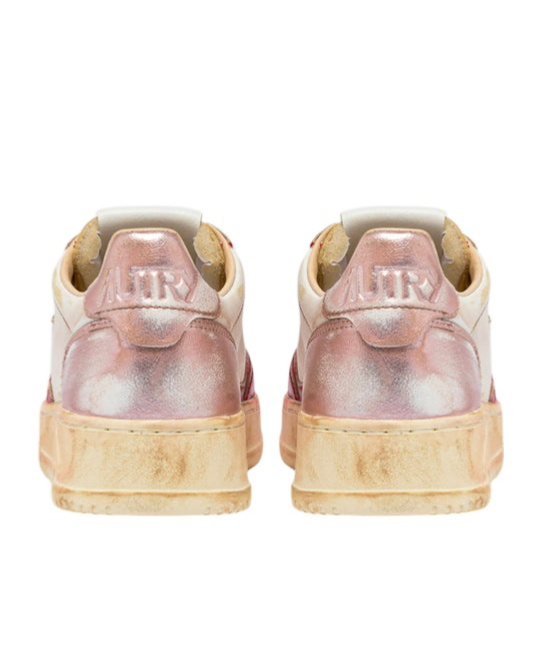 Autry Lace-up Low-cut Skate Shoes In Nude