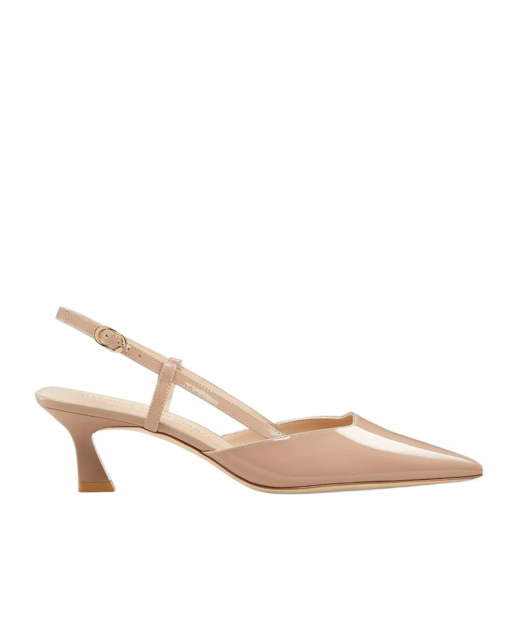 Stuart Weitzman Vinnie T Mid Heel Patent Slingback Pumps In Multi