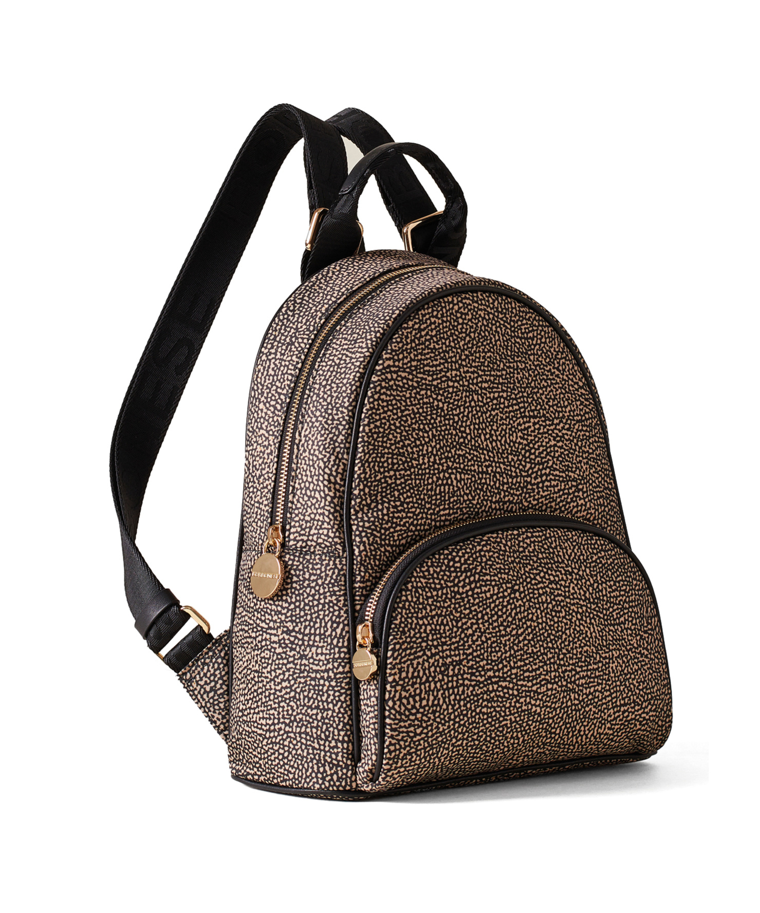 Borbonese Zippered Backpack In Black