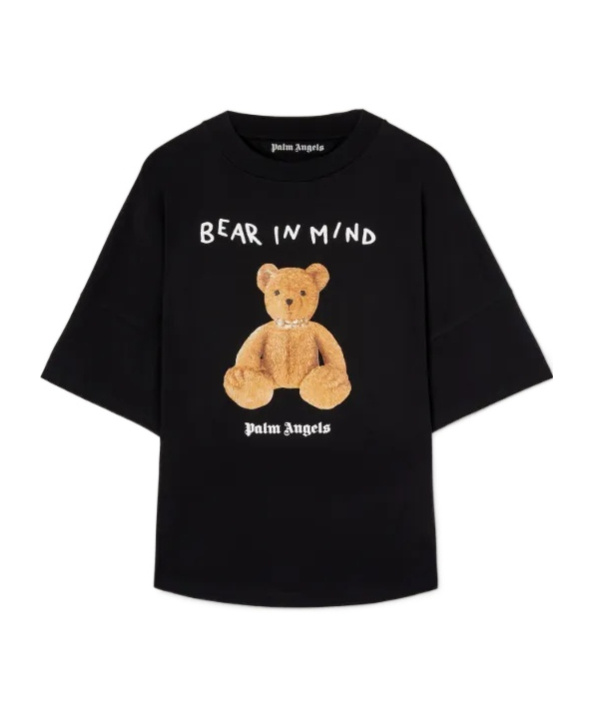 Palm Angels Men Bear In Mind Over T-shirt In Black