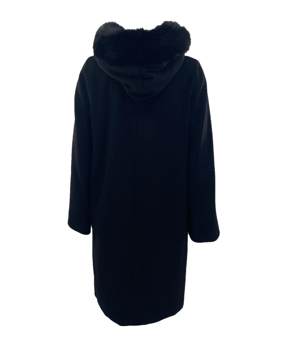 Max Mara Long-sleeved Coat In Black