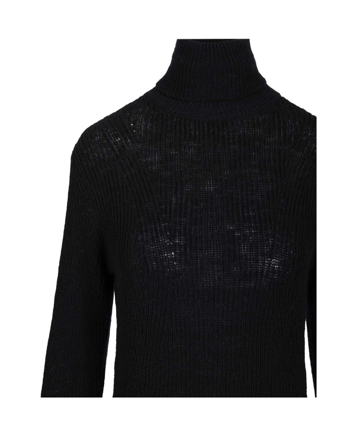 Dries Van Noten Turtleneck Sweater Knitwear Black In Black