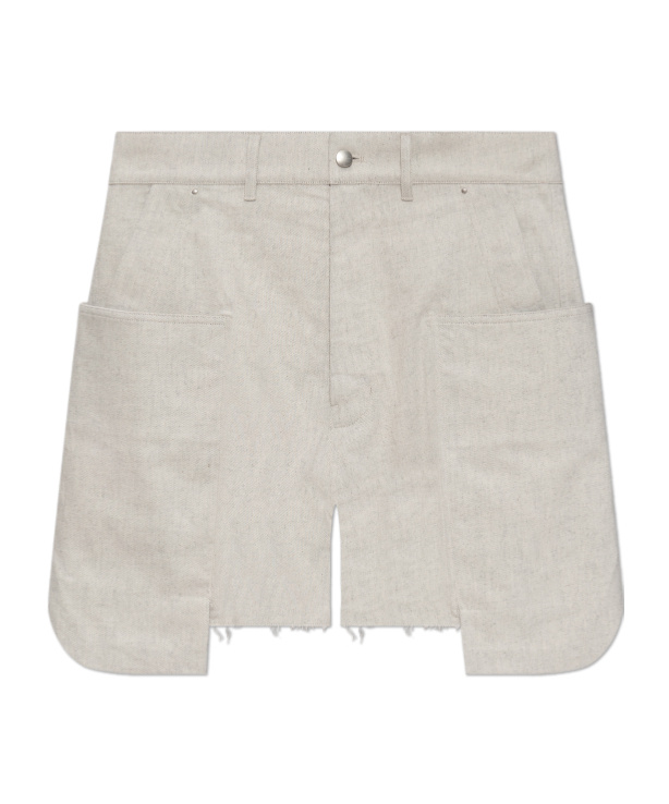 Rick Owens Stefan Cargo Shorts In White