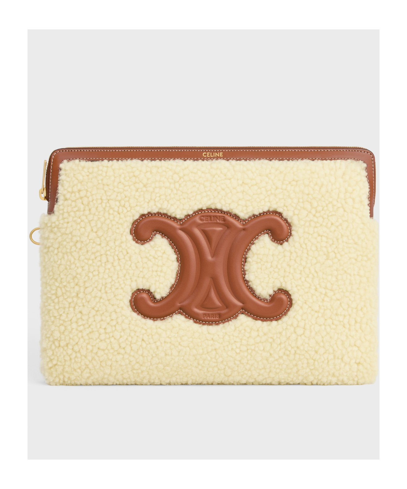 Celine Small Pouch Clutch In Brown
