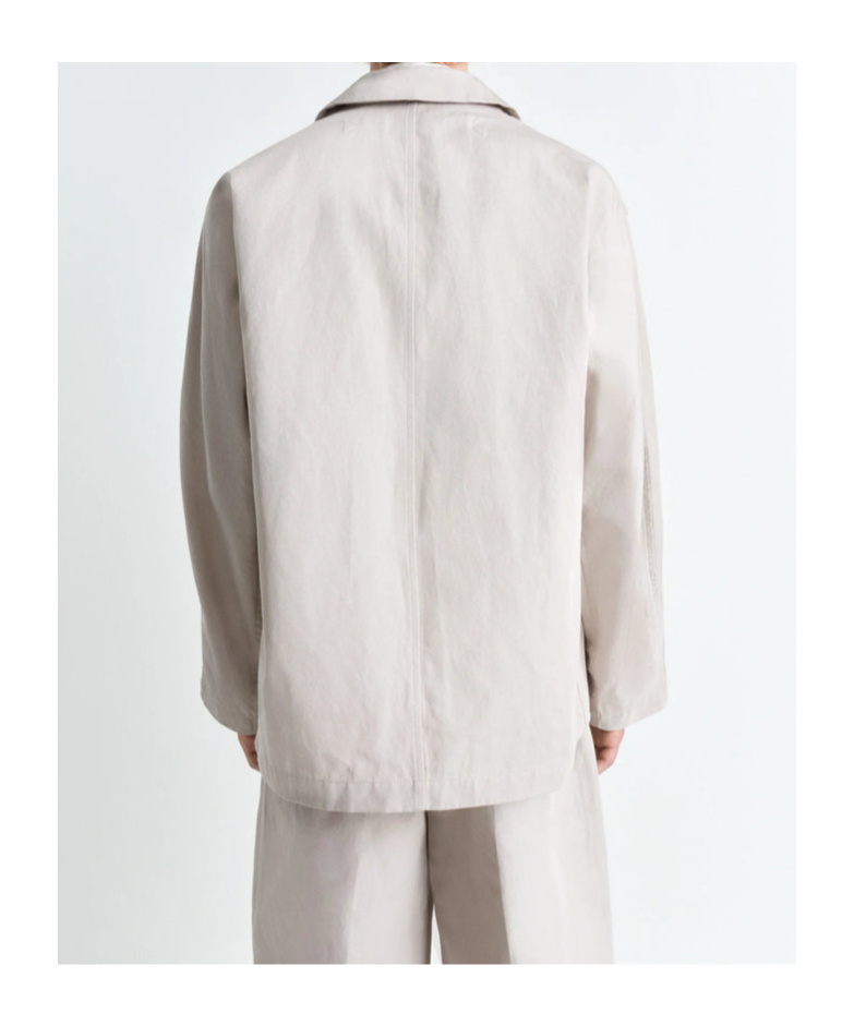 Lemaire Single-breasted Work Jacket In White