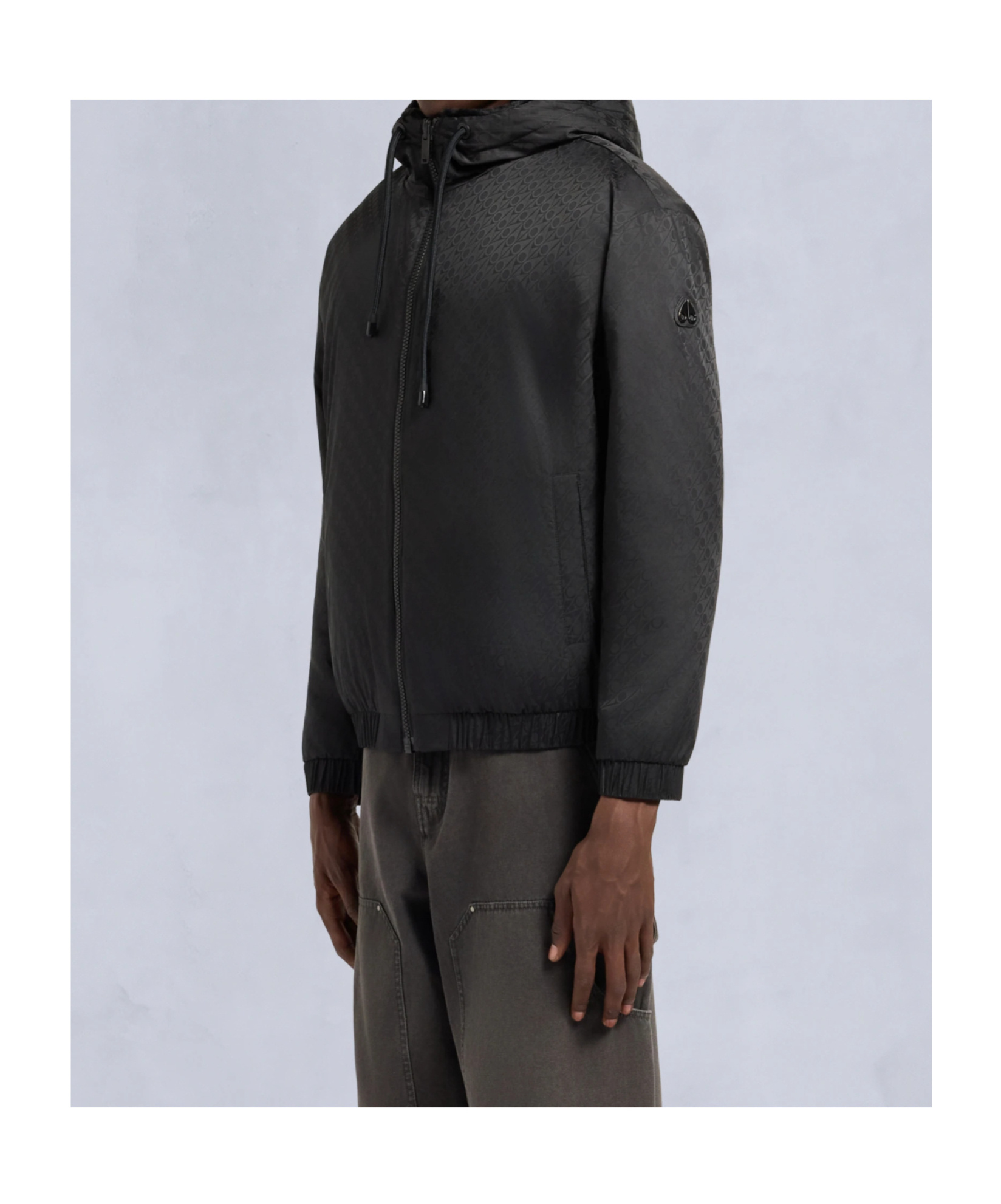 Moose Knuckles Borden Mono Bunny Jacket In Black