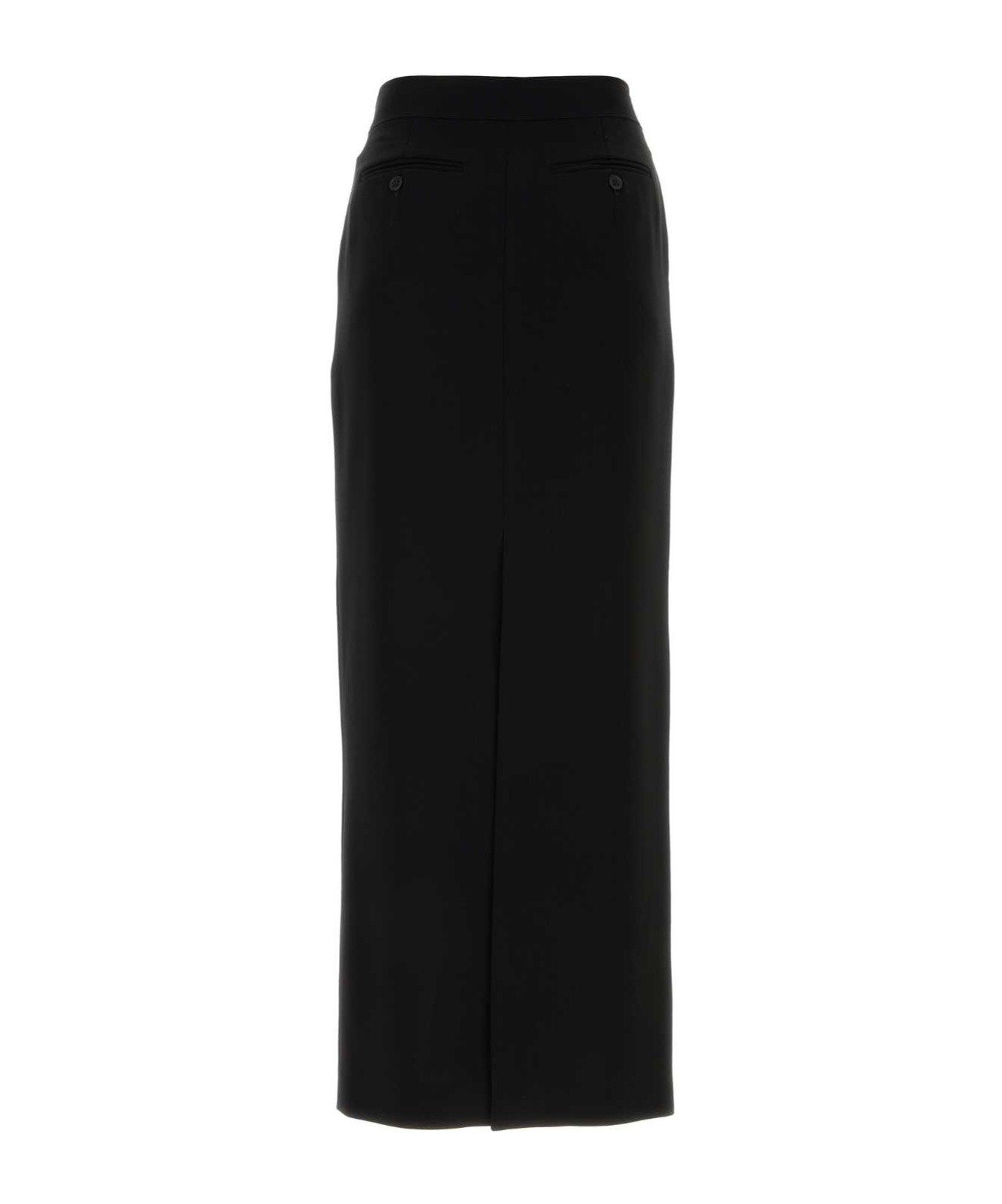Max Mara Black Triacetate Blend Lemma Skirt In Black