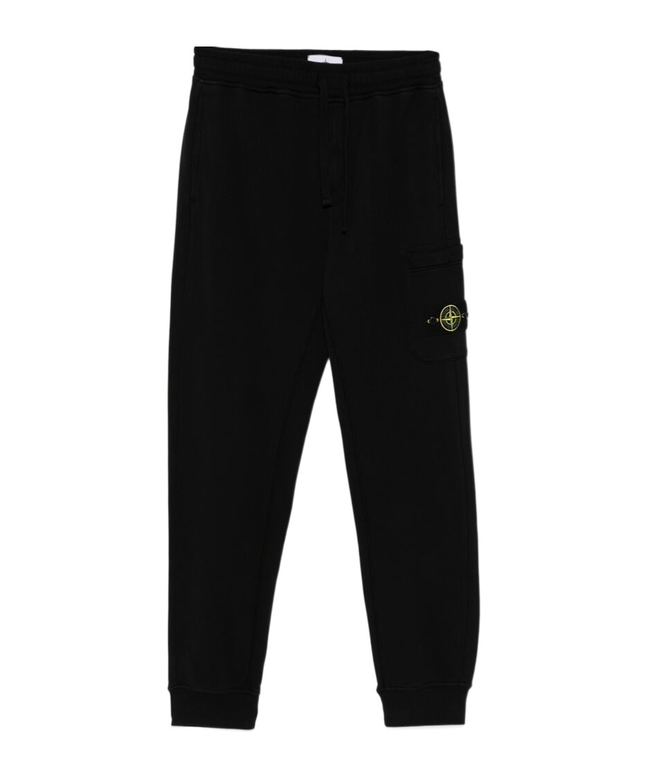 Stone Island Classic Badge Sweatpants In Black