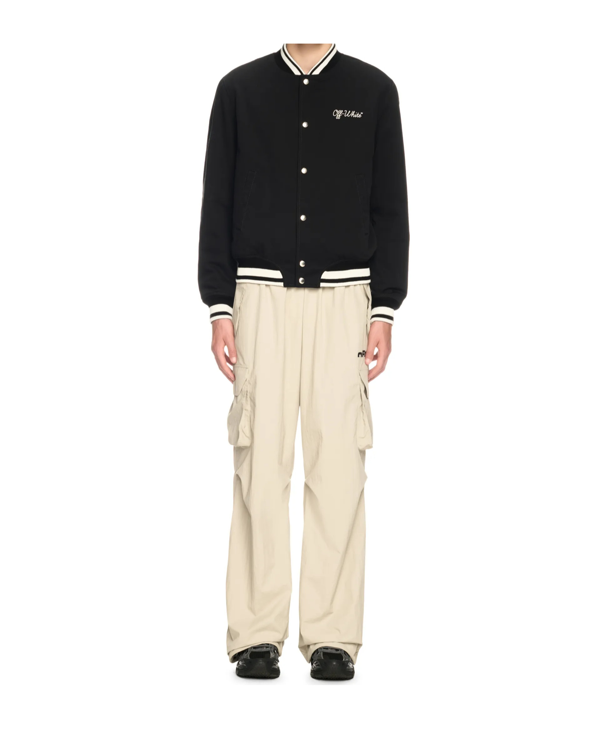 OFF-WHITE SCRIPT VARSITY JACKET