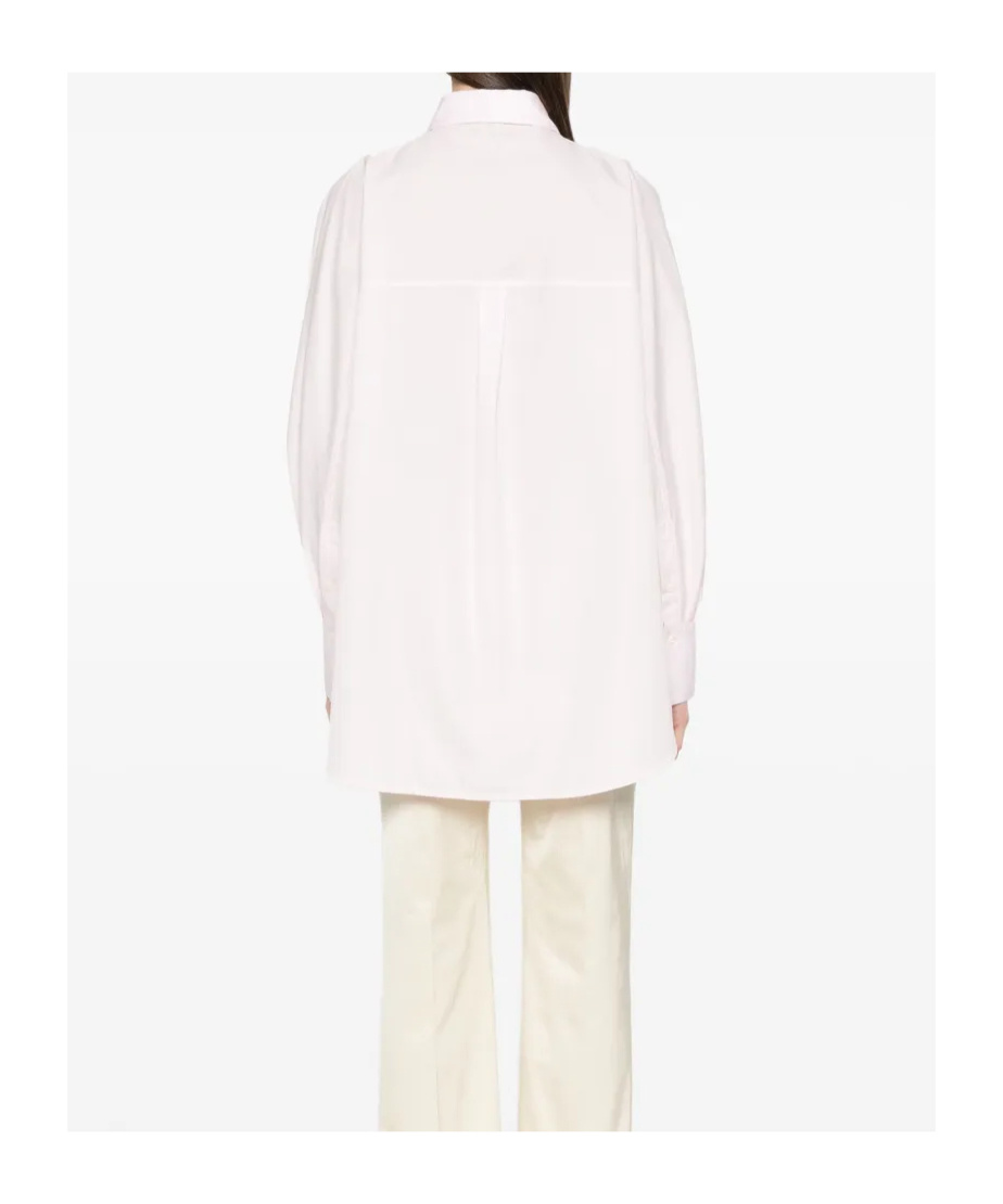 Totême Long-sleeved Shirt In White