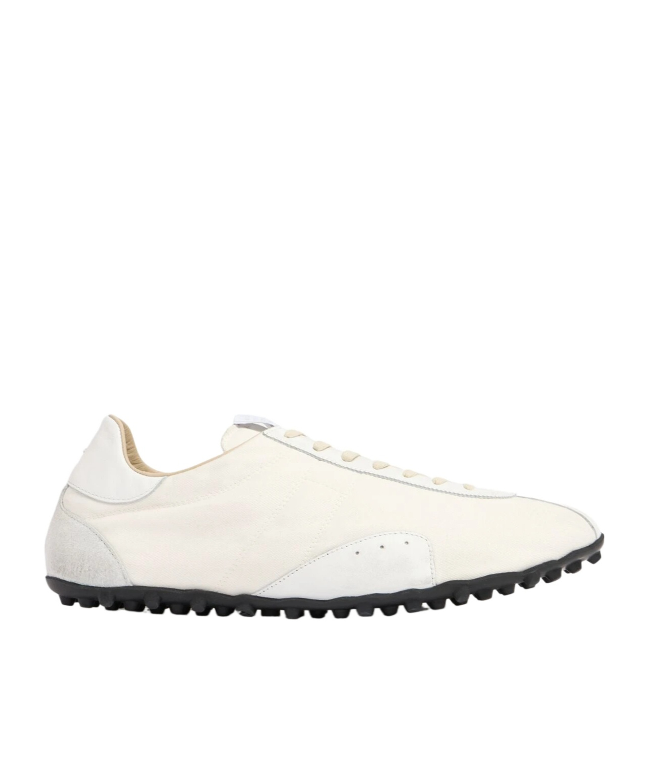 Maison Margiela Sprinters Branded Canvas And Suede Low-top Trainers