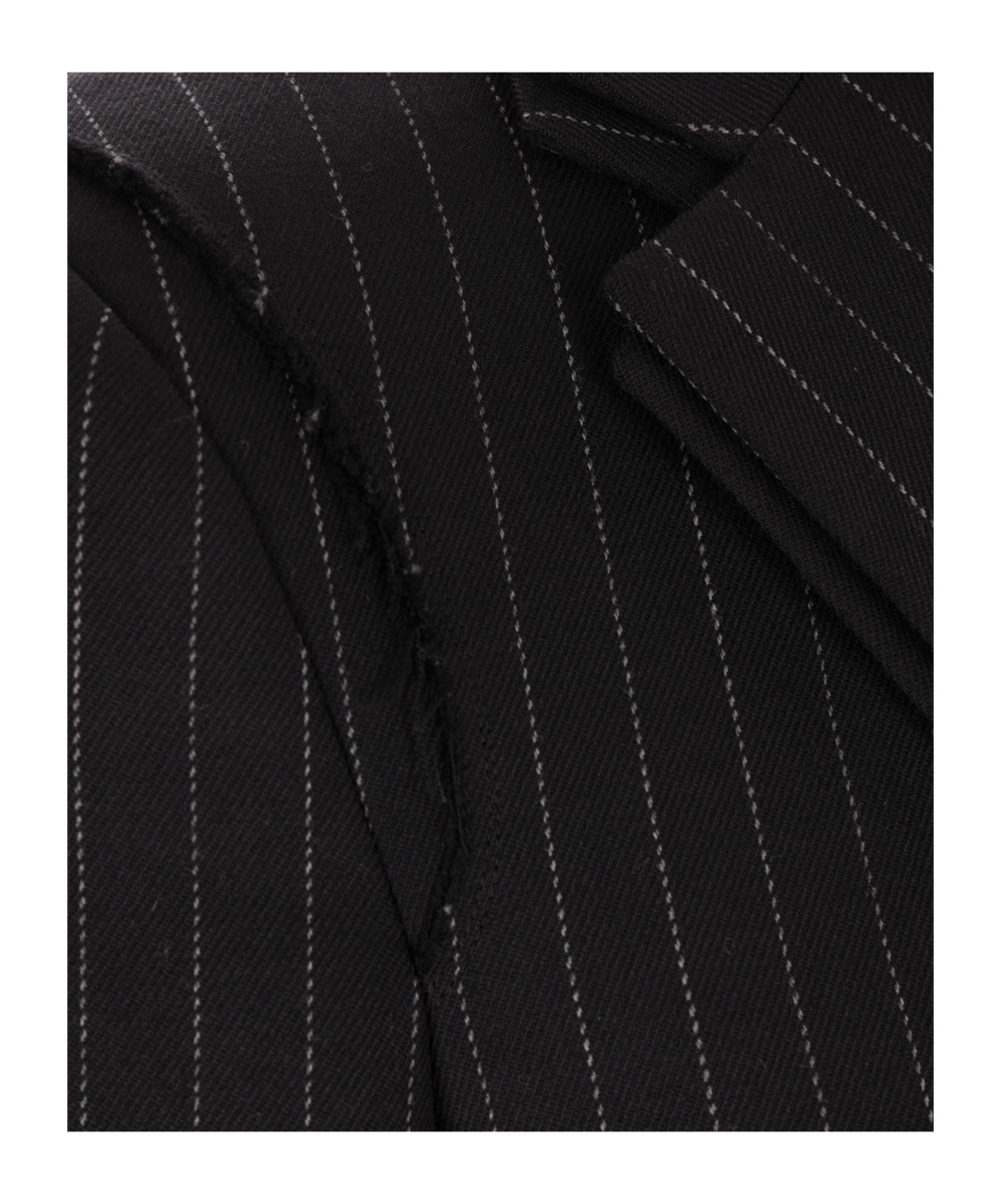 Comme Des Garçons Striped Blazer In Black