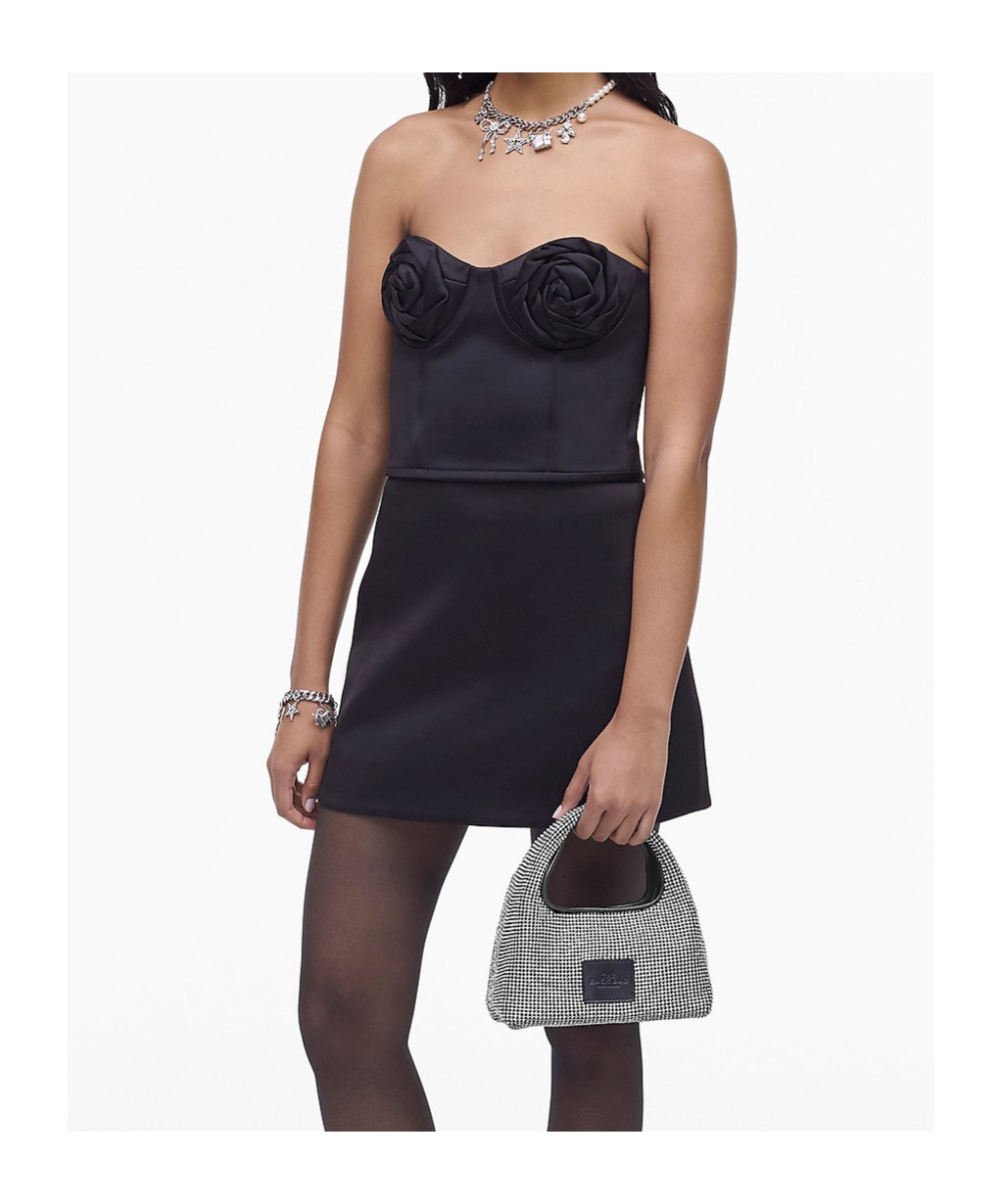Marc Jacobs The Sack Crystal Embellished Mini Hobo Bag In Black