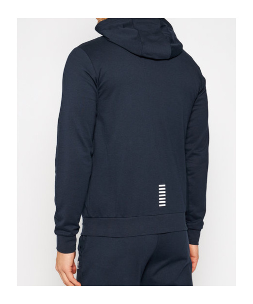 Ea7 Logo-print Track Jacket In Black