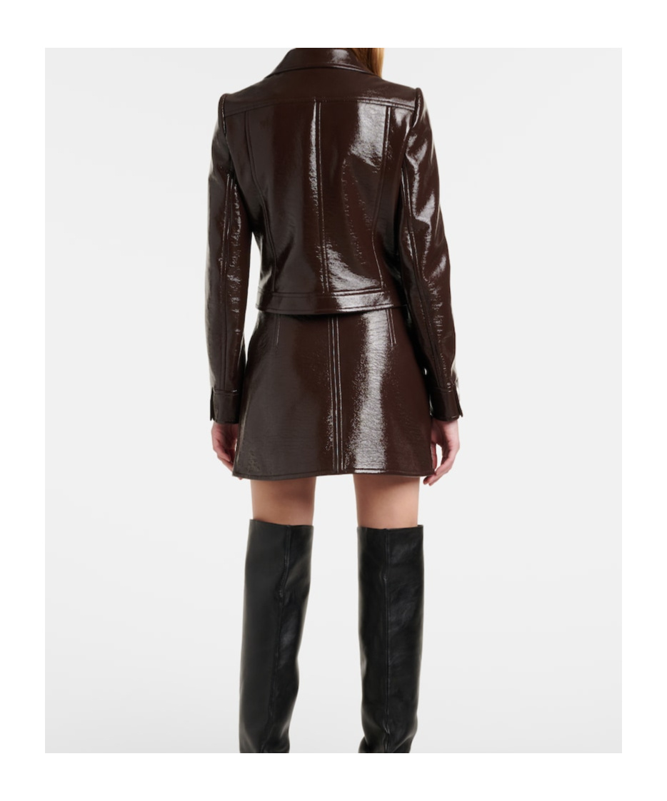 Courrèges Reedition Vinyl Jacket In Nude