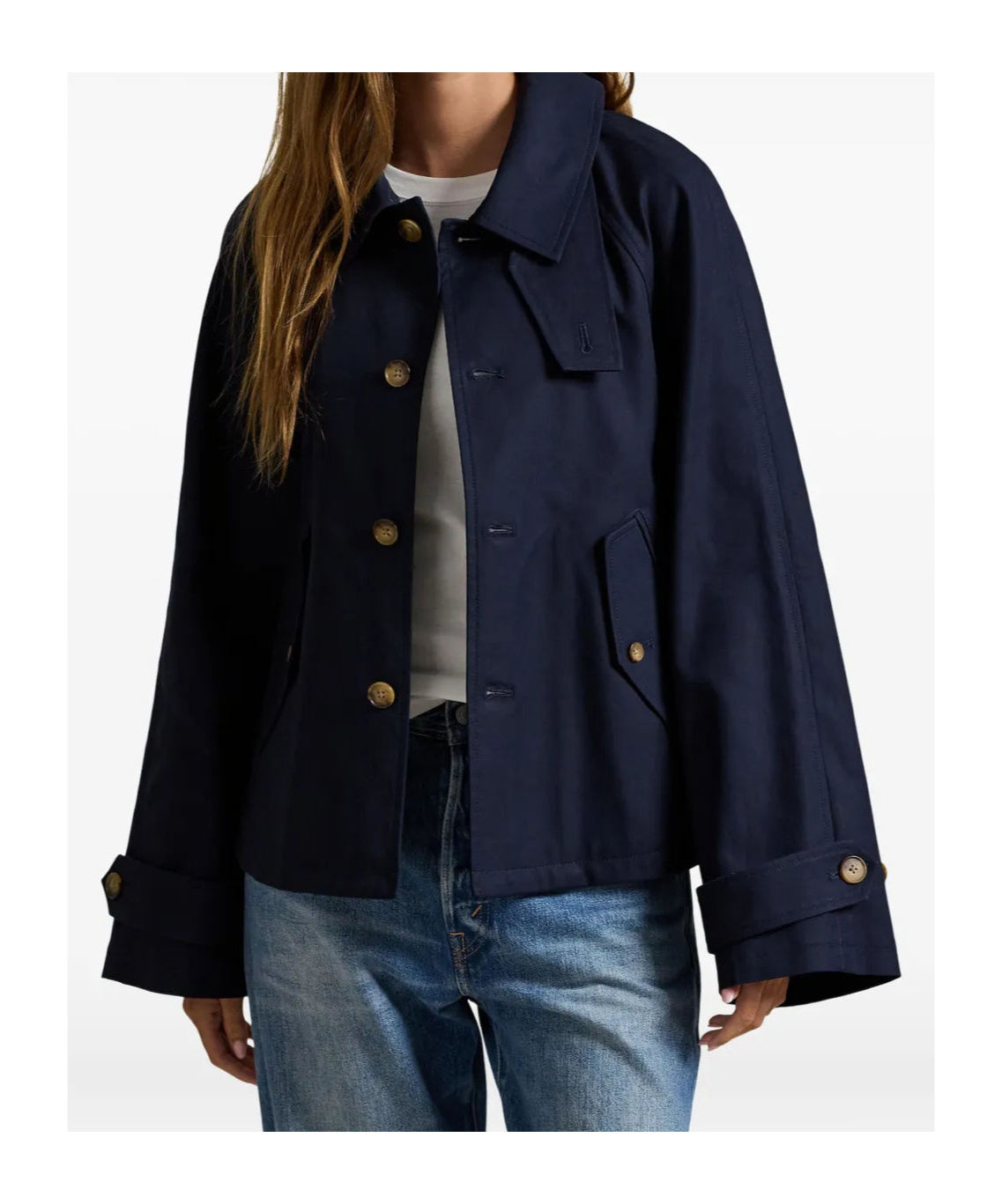 Polo Ralph Lauren Buttoned Jacket In Brown