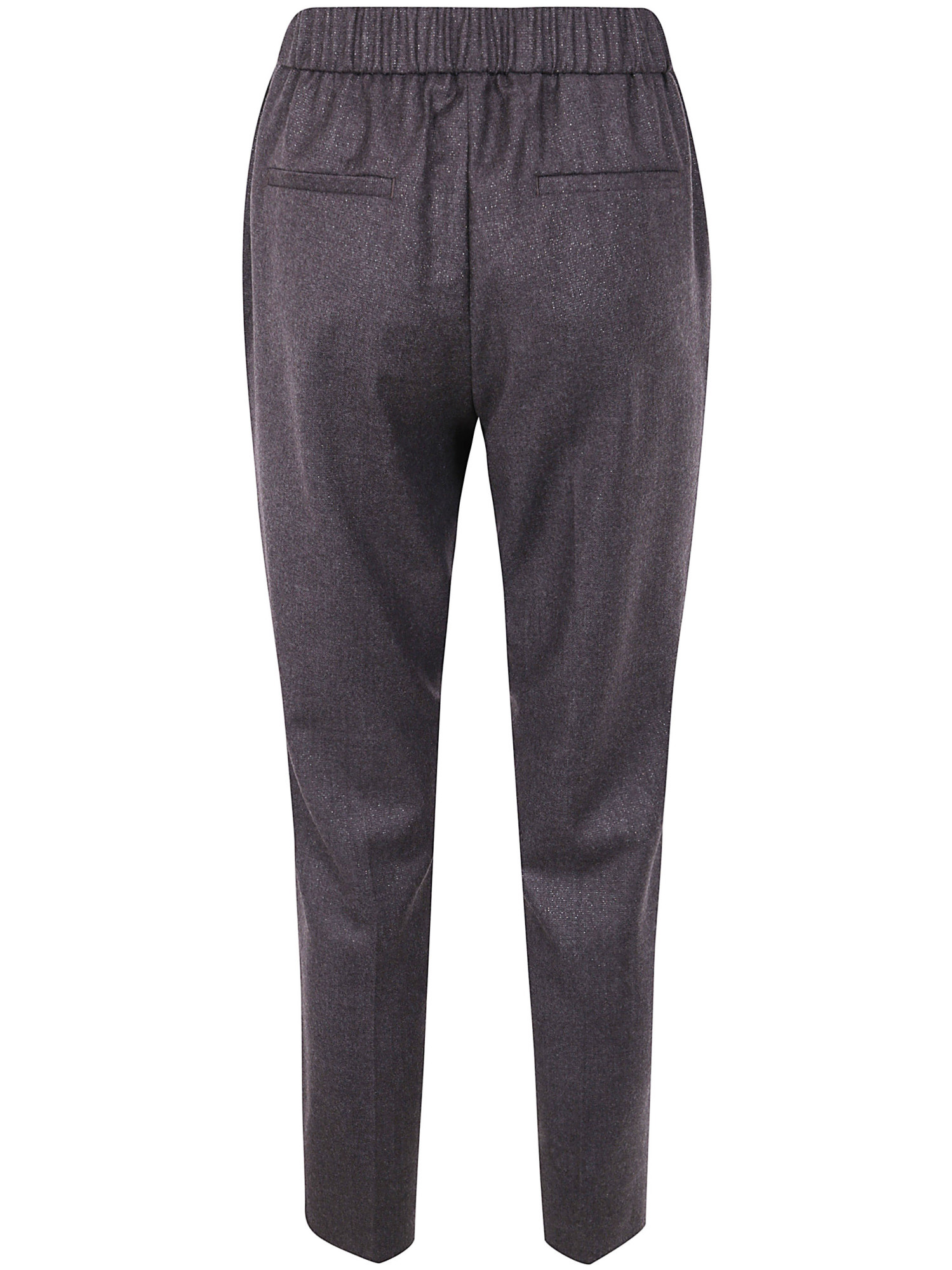 Peserico Elastic-waist Trousers In Black