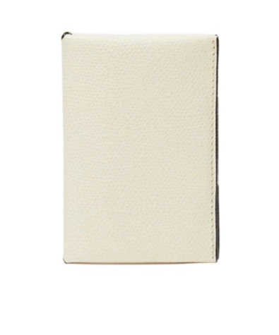 Valextra Pebbled Leather Card Case
