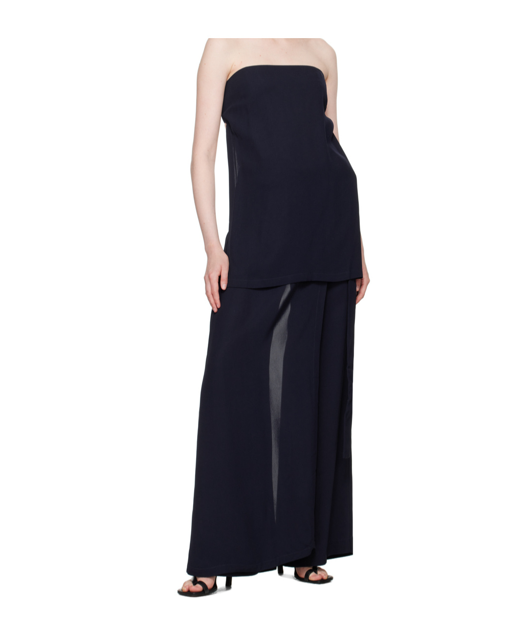 St Agni Navy Wrap Trousers