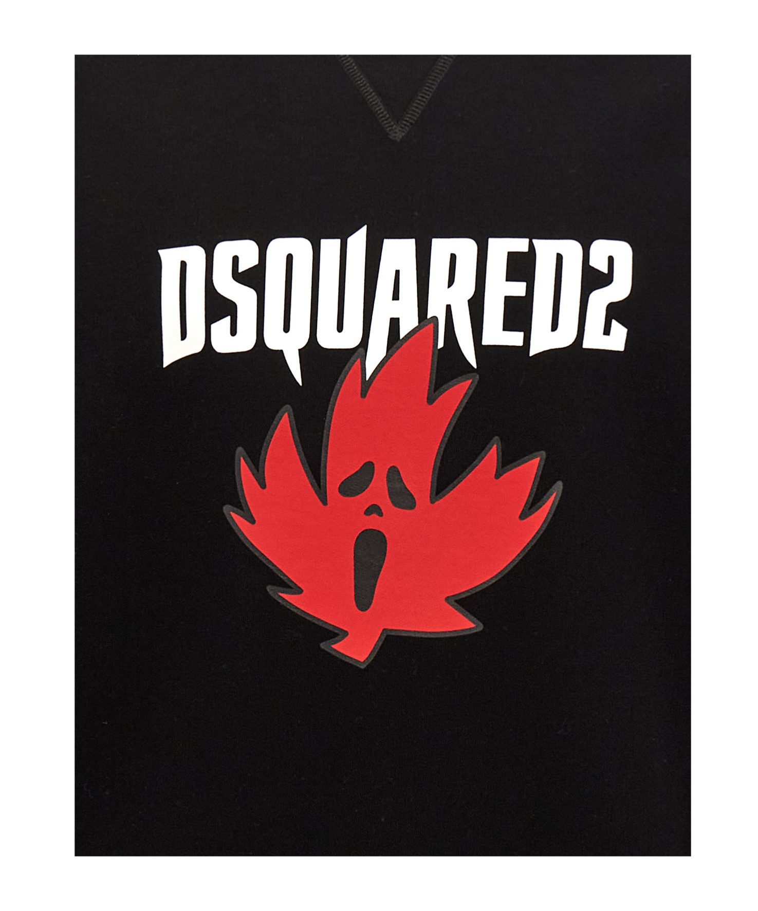 Dsquared2 Logo Printed Crewneck Sweatshirt In Black