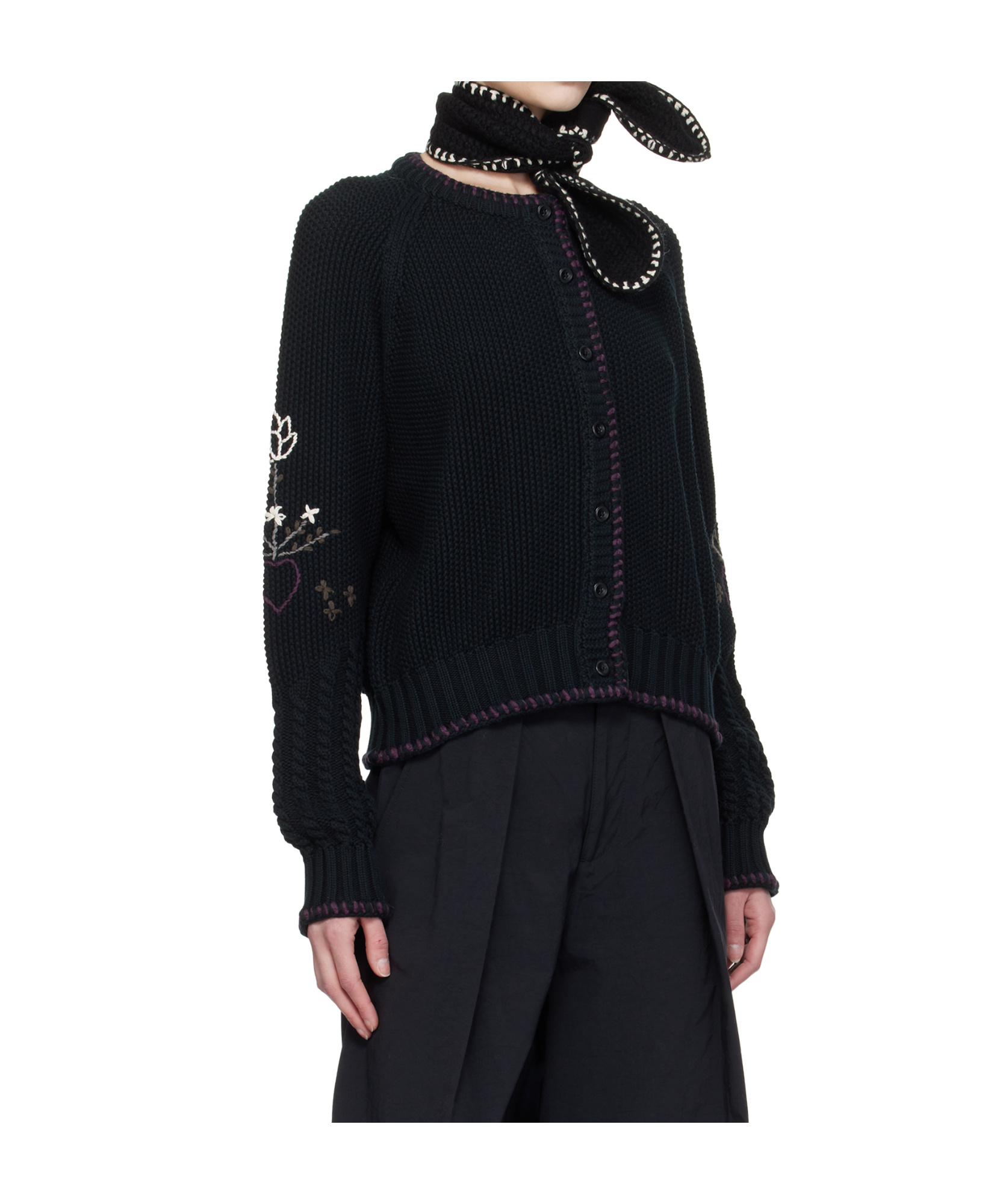 Ymc You Must Create Slot Scarf In Black