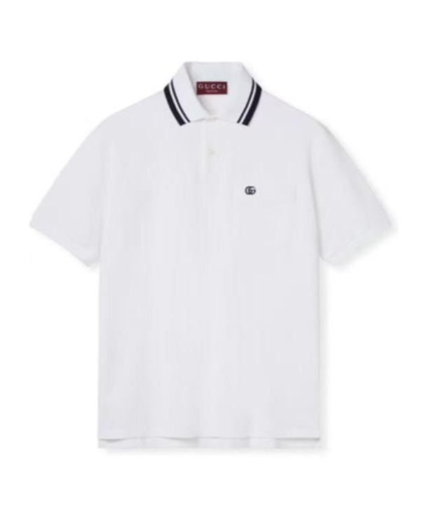 Gucci Cotton Piquet Polo Shirt With Embroidery