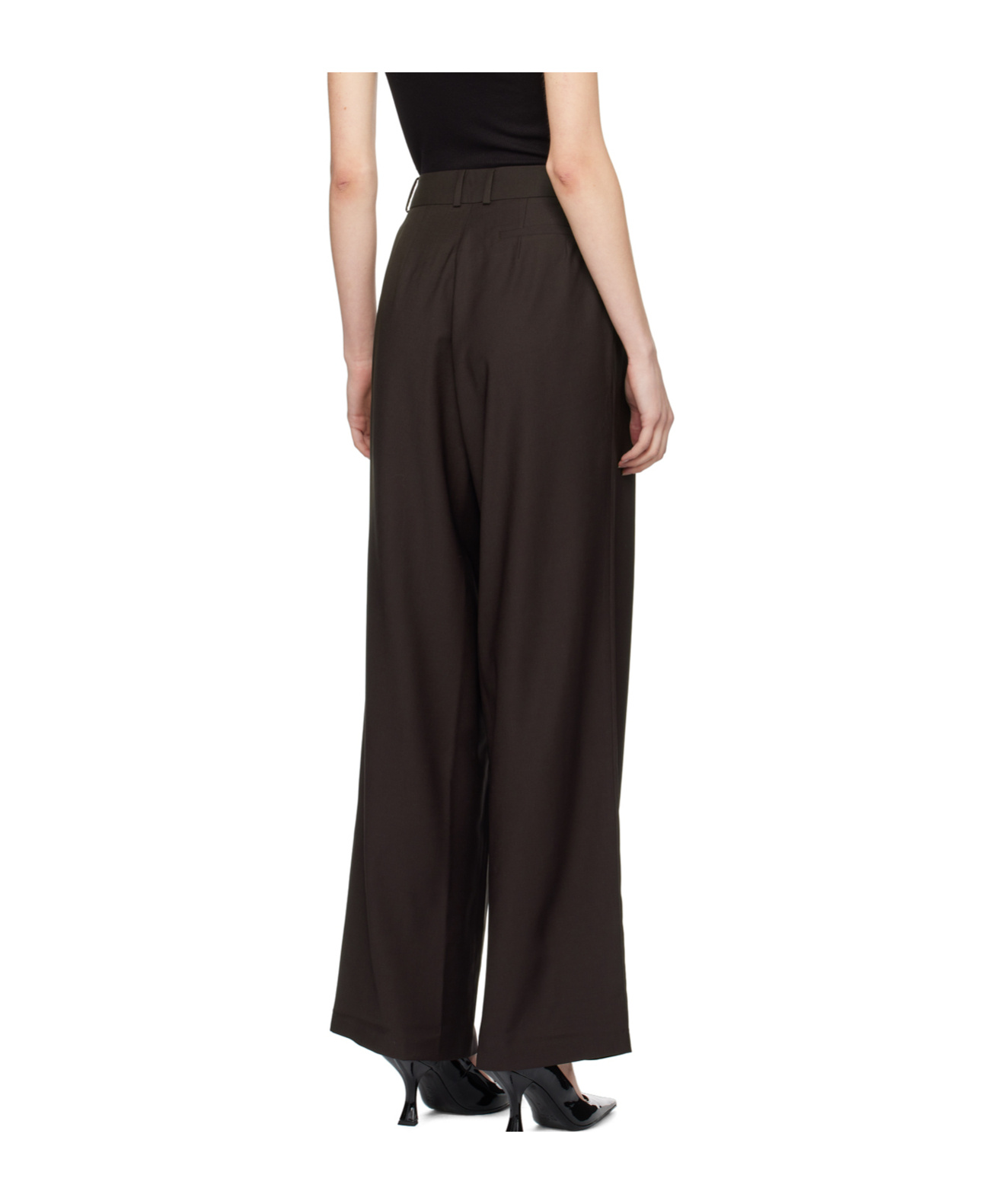 THE FRANKIE SHOP RIPLEY PLEATED TAILORED TROUSERS