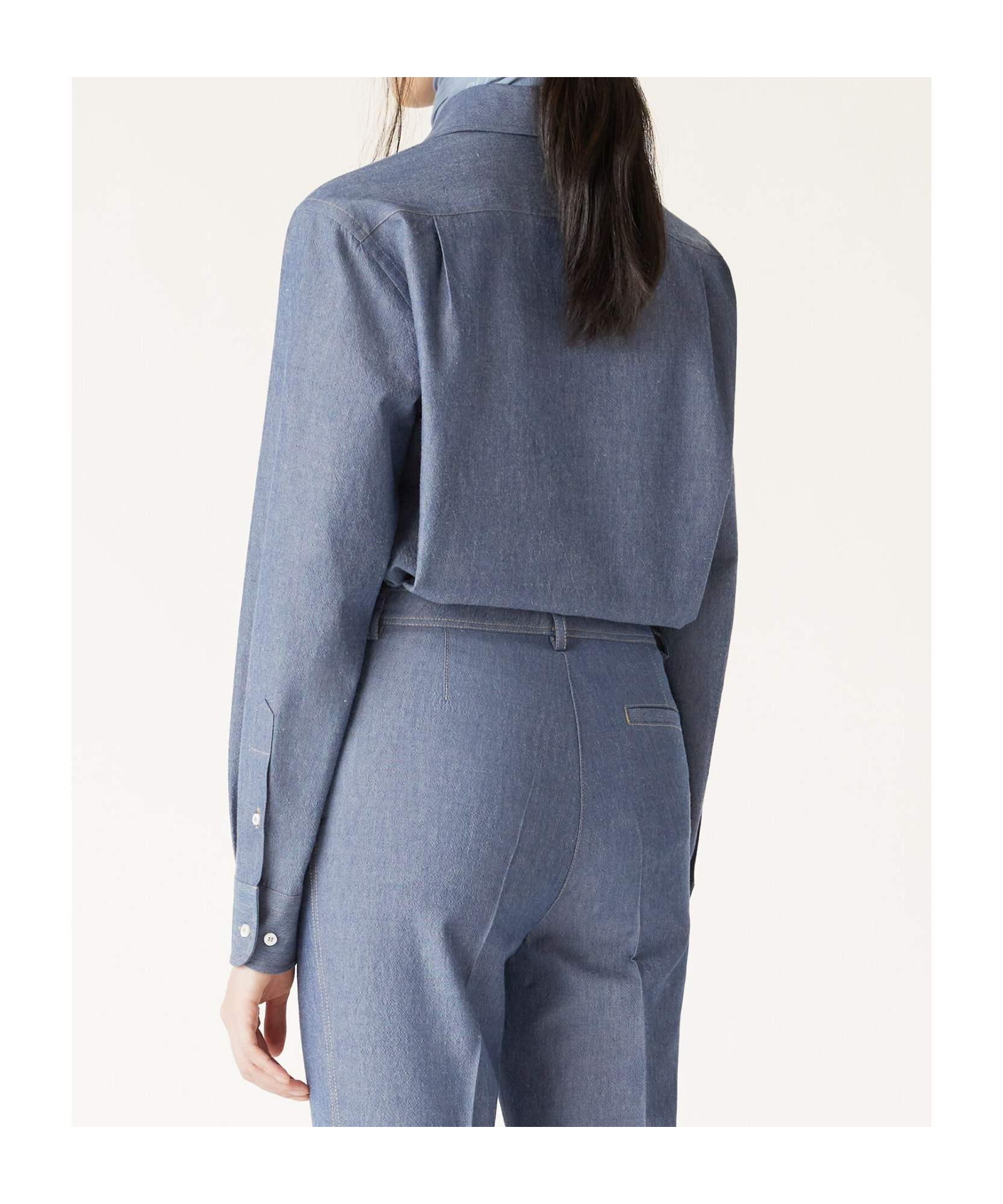 Loro Piana Long-sleeved Shirt In Blue