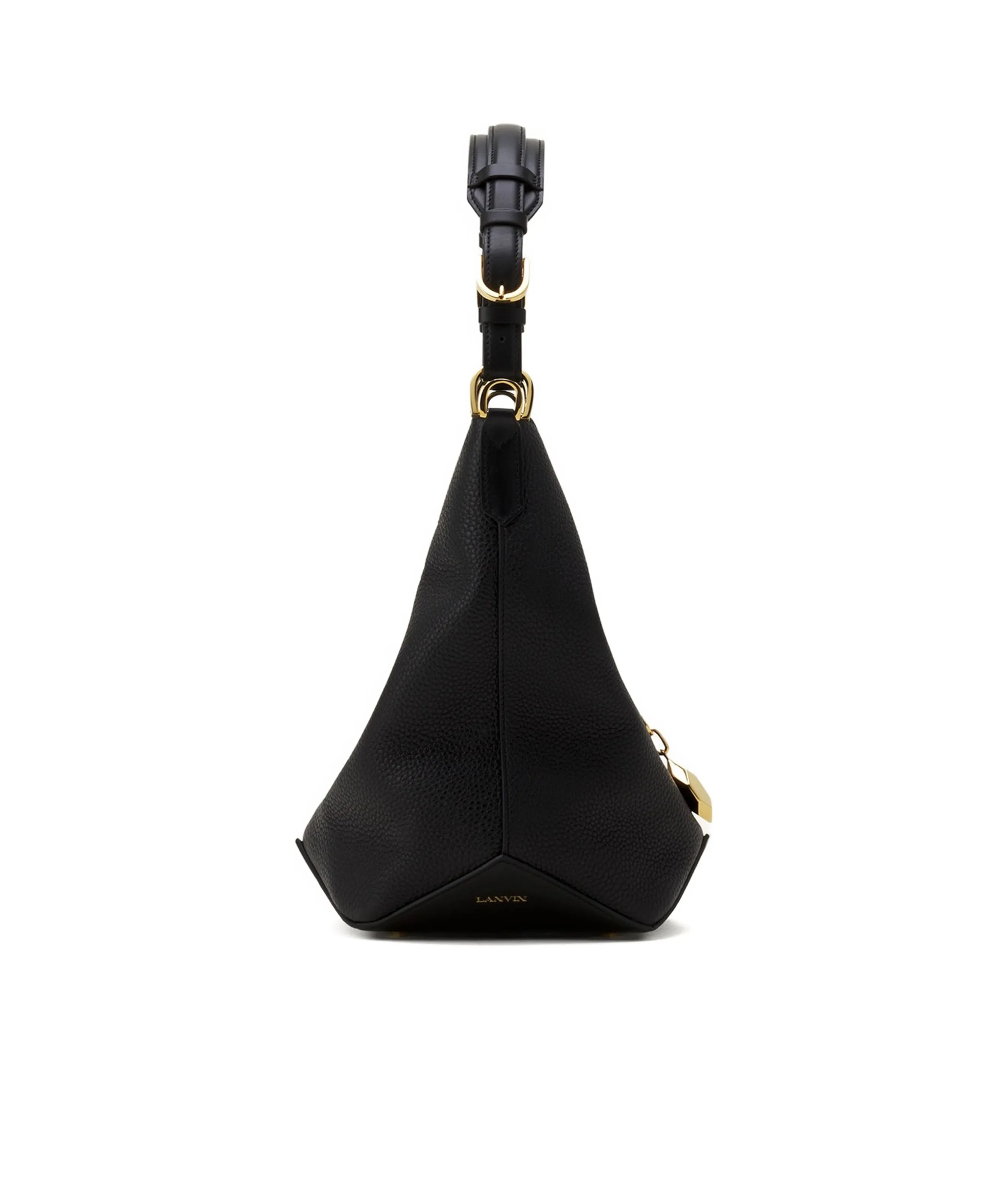 Lanvin Medium Bucket Bag Top Handle In Black