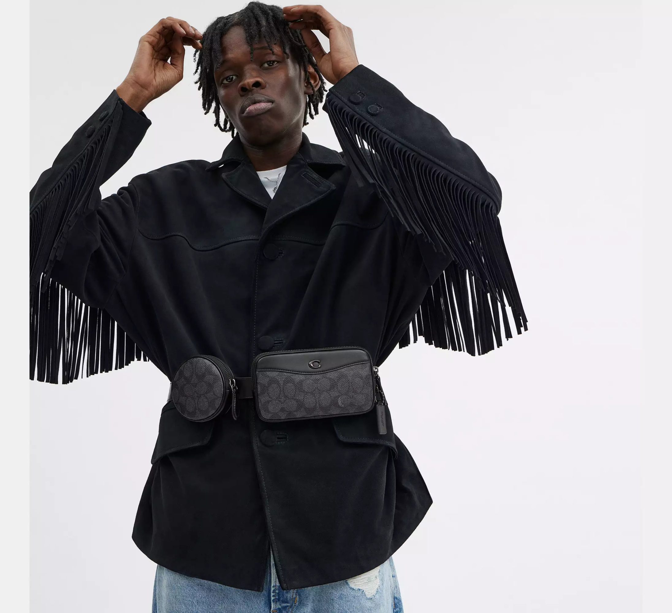 Shop Coach Signature Canvas Multi-bag Waist Pack In Black