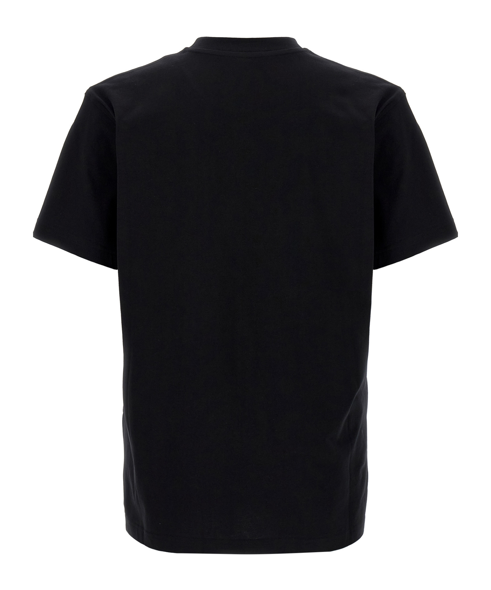 Moschino Crew Neck Graphic T-shirt With Short Sleeves In Black